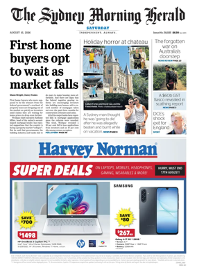 Cover of The Sydney Morning Herald