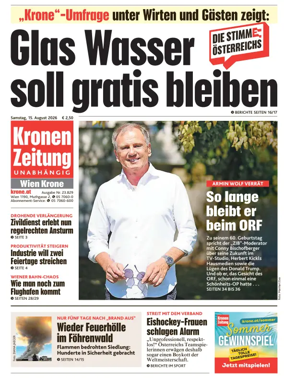 Cover of Kronen Zeitung