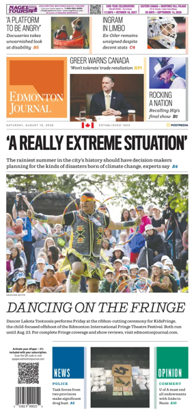 Cover of Edmonton Journal