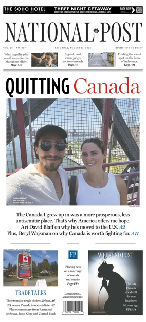 Cover of National Post - (Latest Edition)