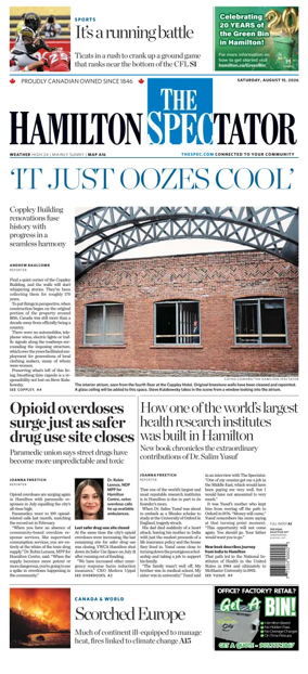 Cover of The Hamilton Spectator