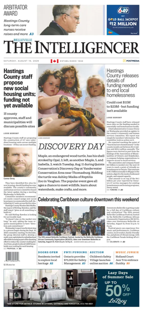 Cover of The Intelligencer (Belleville)