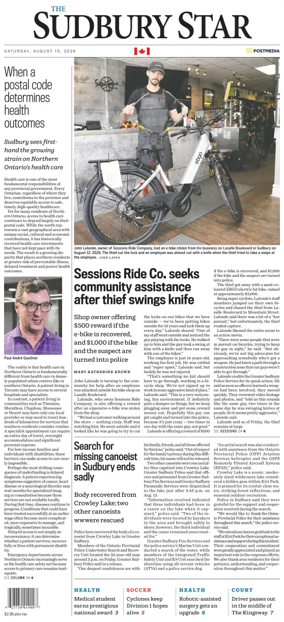 Cover of The Sudbury Star