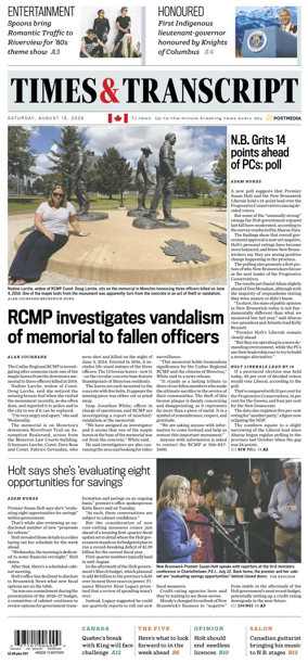 Cover of Times & Transcript