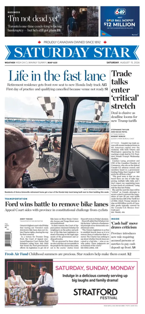 Cover of Toronto Star