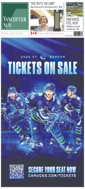 Cover of Vancouver Sun