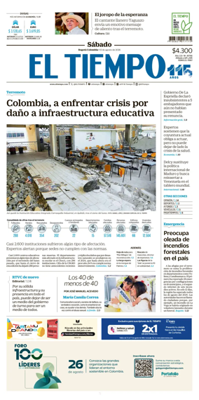 Cover of El Tiempo (Bogota)