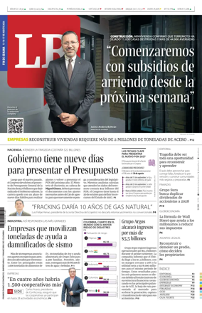 Cover of La Republica (Colombia)