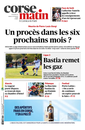 Cover of Corse Matin