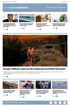 Cover of Euronews Business (Portuguese)