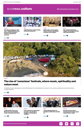 Cover of Euronews Culture and Sport Compiled Edition