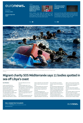 Cover of EuroNews (English Edition)