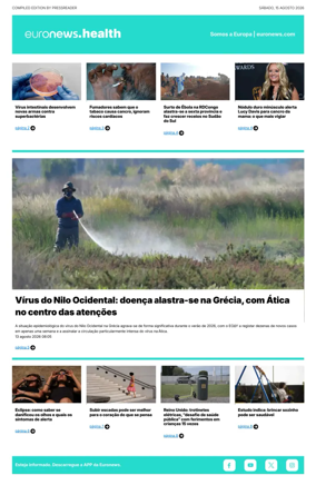Cover of Euronews Health (Portuguese)