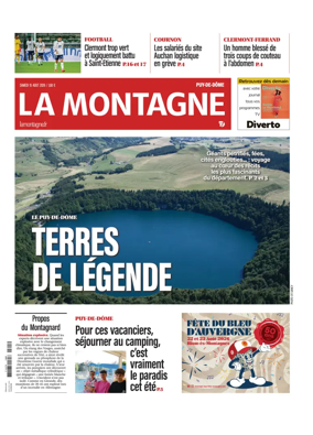 Cover of La Montagne (Clermont-Metropole)