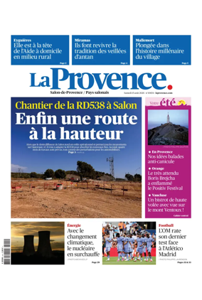 Cover of La Provence Salon-de-Provence / Pays salonais