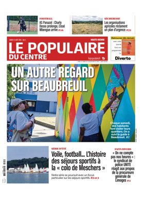 Cover of Le Populaire du Centre (Haute-Vienne)