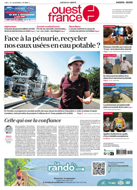 Cover of Ouest France (Angers / Segre)