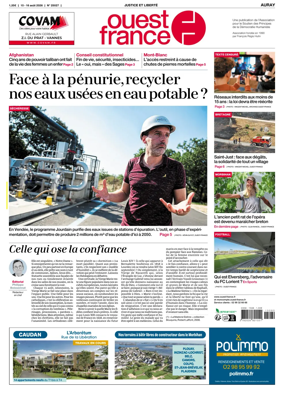 Cover of Ouest France (Auray)