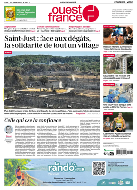 Cover of Ouest-France (Fougeres Vitre)