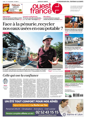 Cover of Ouest France (La Roche-sur-Yon - Fontenay-le-Comte)