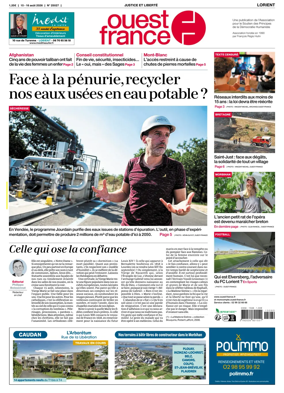 Cover of Ouest France (Lorient)