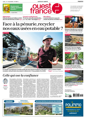 Cover of Ouest France (Pontivy)