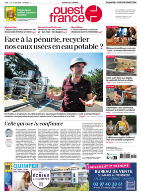 Cover of Ouest-France (Quimper Centre-Finistere)
