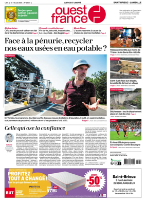 Cover of Ouest-France (Saint-Brieuc Lamballe)