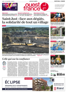 Cover of Ouest France (Saint-Malo)