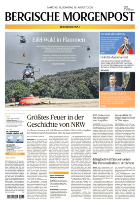 Cover of Bergische Morgenpost Wermelskirchen/Huckeswagen/Radevormwald