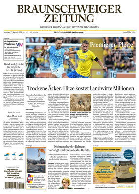 Cover of Braunschweiger Zeitung (Helmstedter Nachrichten)
