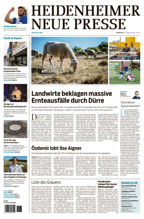 Cover of Heidenheimer Neue Presse