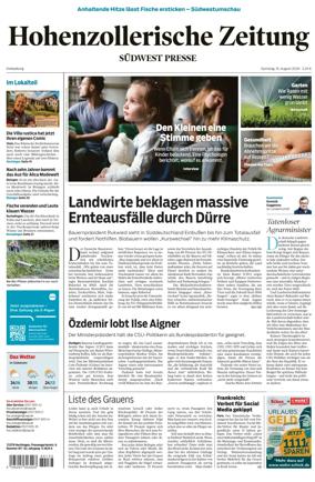 Cover of Hohenzollerische Zeitung