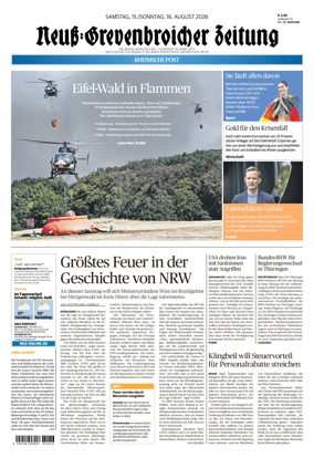 Cover of Neuss-Grevenbroicher Zeitung Neuss