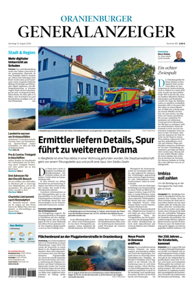 Cover of Oranienburger Generalanzeiger