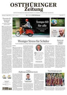 Cover of Ostthuringer Zeitung (Posneck)