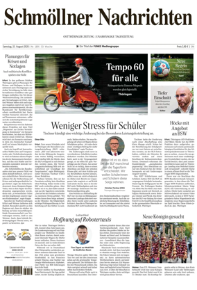 Cover of Ostthuringer Zeitung (Schmolln)