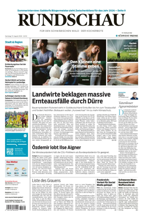 Cover of Rundschau fur den Schwabischen Wald – Der Kocherbote