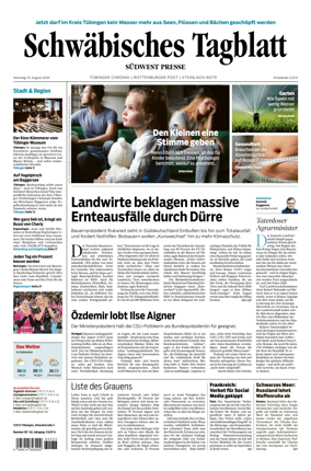 Cover of Schwabisches Tagblatt - Tubinger Chronik