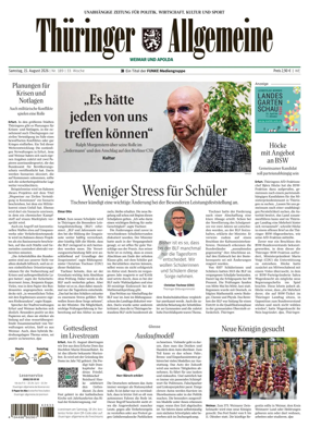 Cover of Thuringer Allgemeine (Apolda)