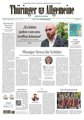 Cover of Thuringer Allgemeine (Arnstadt und Ilmenauz)