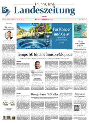 Cover of Thuringische Landeszeitung (Erfurt)
