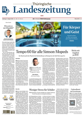 Cover of Thuringische Landeszeitung (Gera)