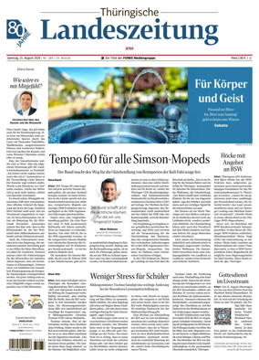 Cover of Thuringische Landeszeitung (Jena)