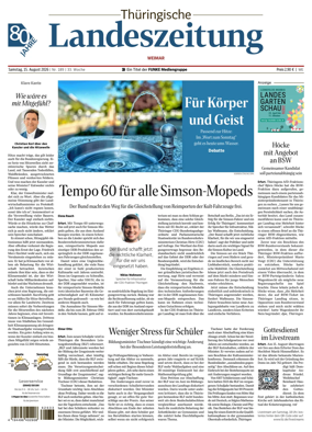 Cover of Thuringische Landeszeitung (Weimar)