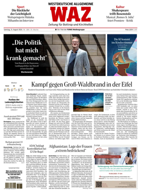 Cover of Westdeutsche Allgemeine Zeitung (Bottrop)
