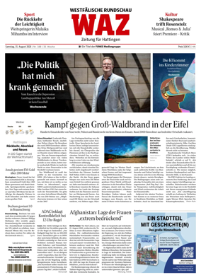 Cover of Westdeutsche Allgemeine Zeitung (Hattingen)