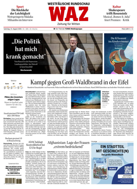 Cover of Westdeutsche Allgemeine Zeitung (Witten)