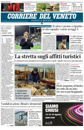 Cover of Corriere del Veneto (Padova e Rovigo)