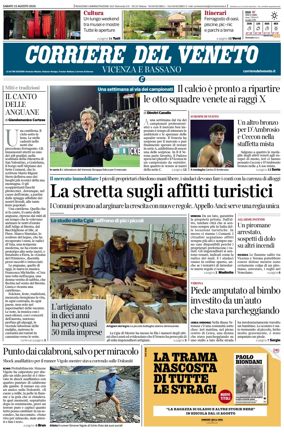 Cover of Corriere del Veneto (Vicenza e Bassano)